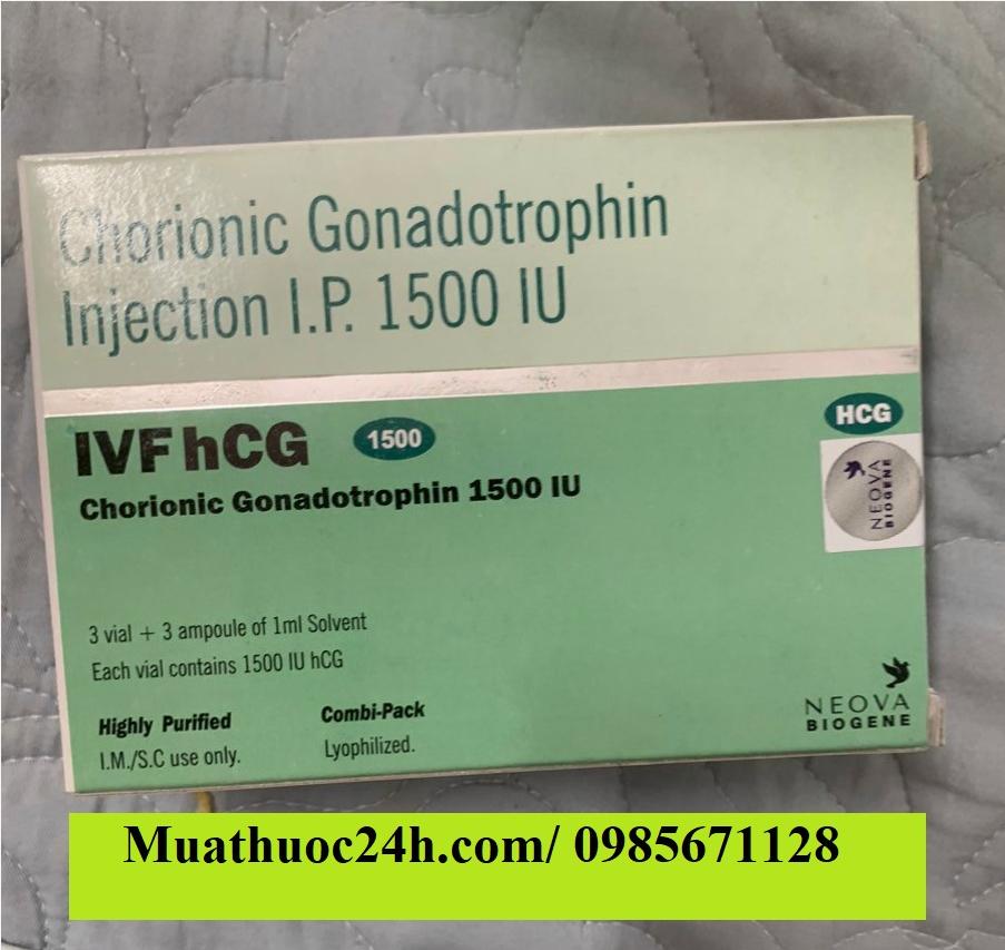 Thuốc IVF hCG 1500 IU Chorionic Gonadotropin giá bao nhiêu mua ở đâu?