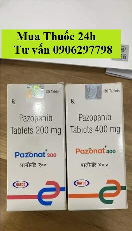 Thuốc Pazonat Pazopanib 200mg 400mg giá bao nhiêu mua ở đâu