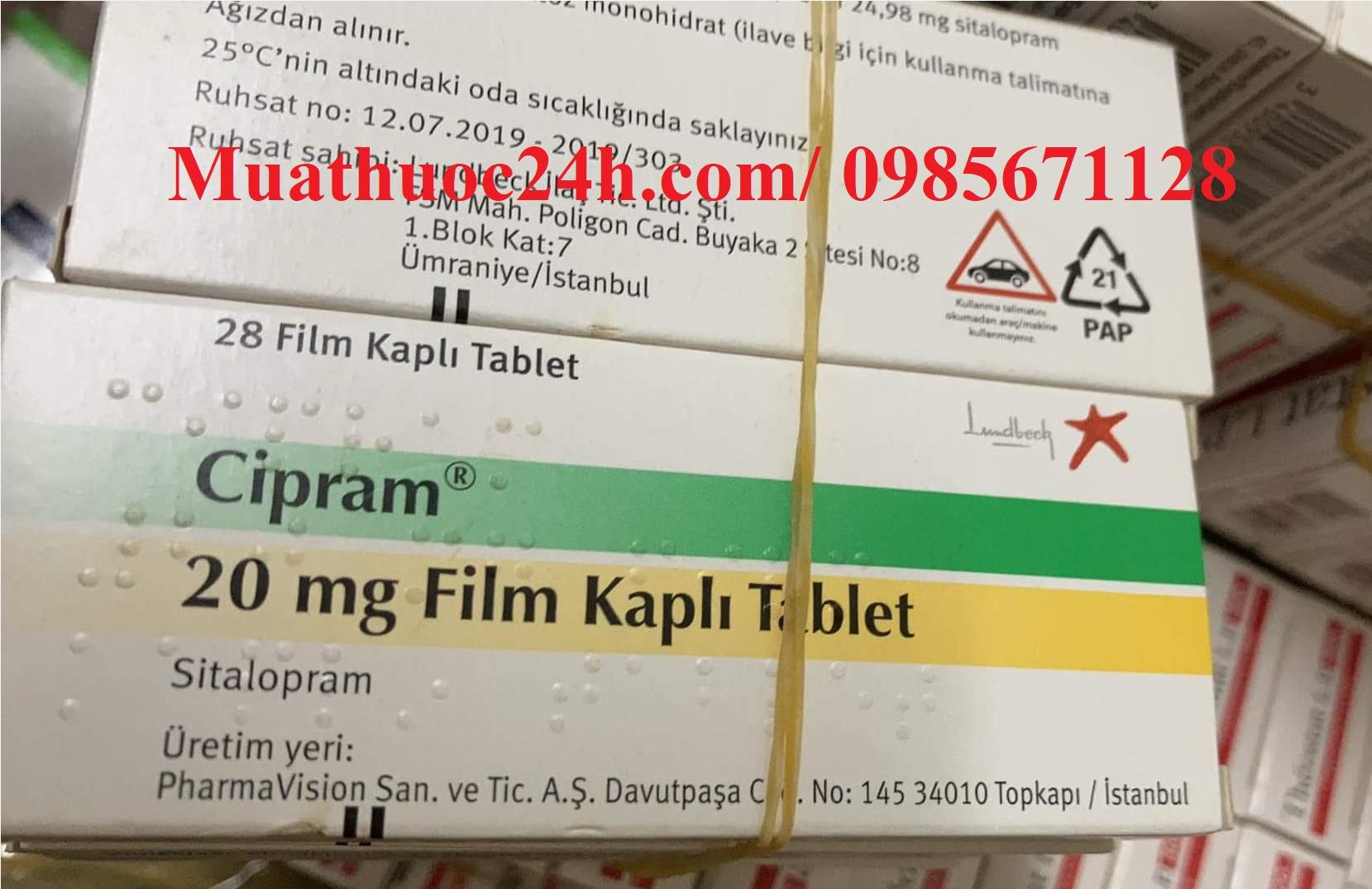 Thuốc Cipram 20mg Citalopram giá bao nhiêu mua ở đâu