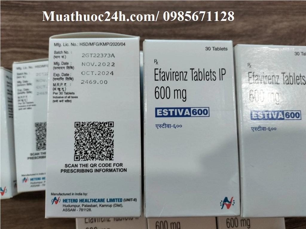 Thuốc Estiva 600 Efavirenz giá bao nhiêu mua ở đâu?