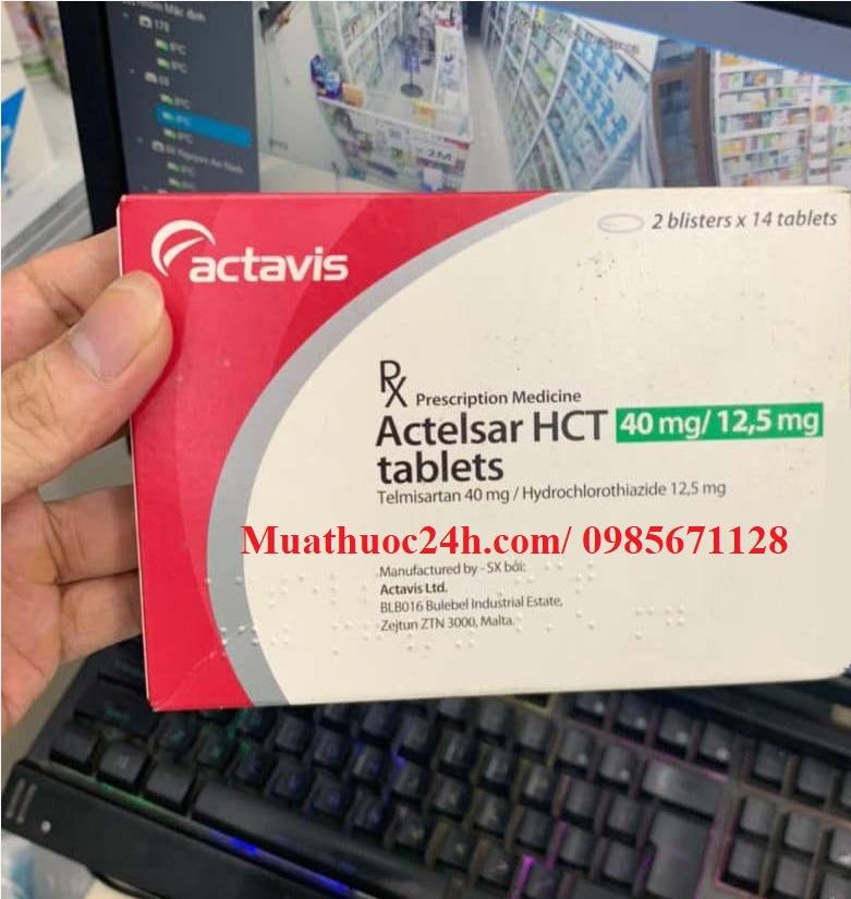 Thuốc Actelsar HCT 40mg/12,5mg giá bao nhiêu mua ở đâu