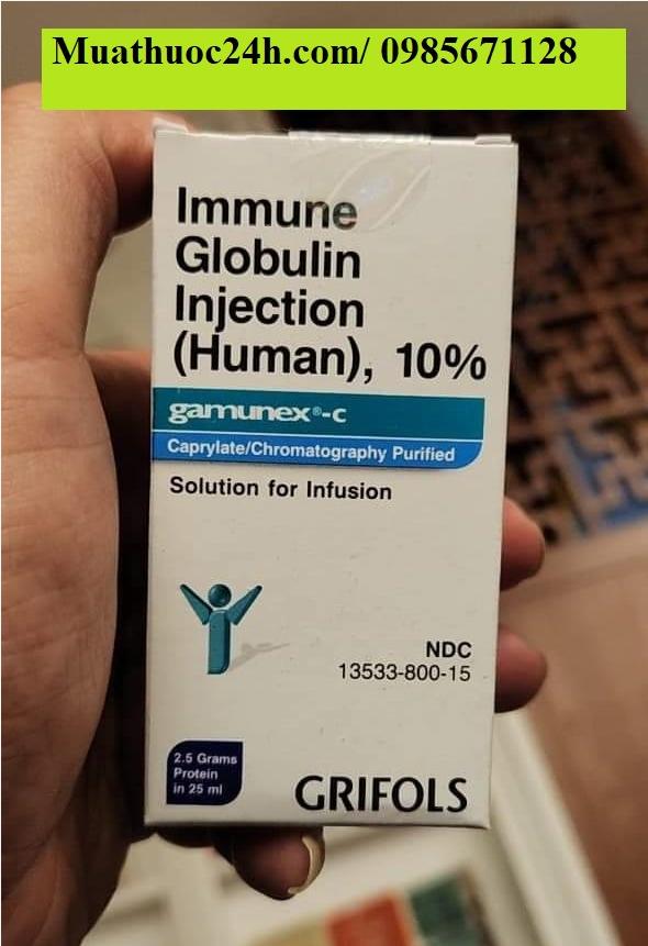 Thuốc Gamunex-C Immune Globulin 10% giá bao nhiêu mua ở đâu