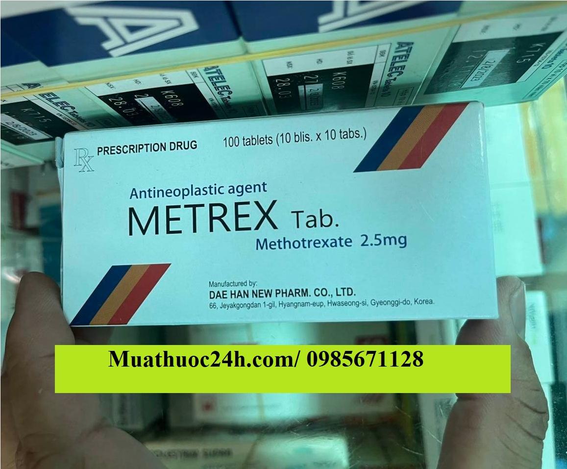 Thuốc Metrex 2.5mg Methotrexate giá bao nhiêu mua ở đâu