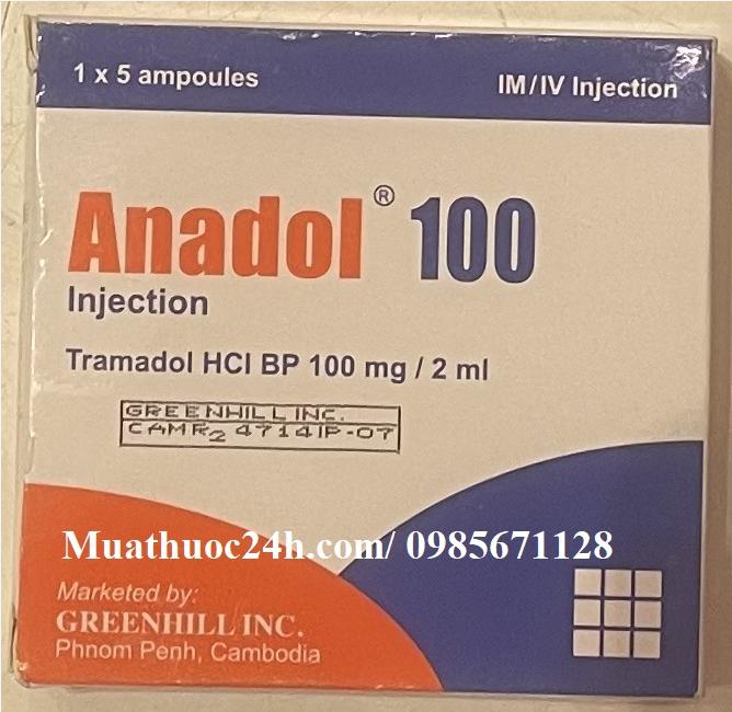 Thuốc Anadol 100mg Inj Tramadol giá bao nhiêu mua ở đâu