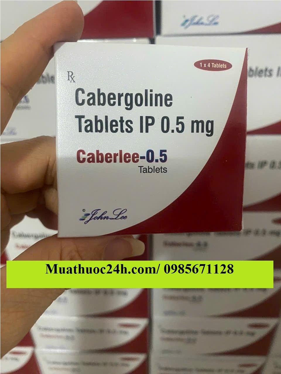 Thuốc Caberlee 0.5 Cabergoline giá bao nhiêu mua ở đâu?