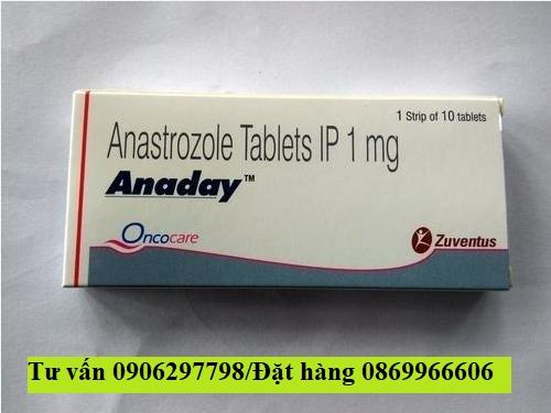 Thuốc Anaday Anastrozole 1mg giá bao nhiêu mua ở đâu?