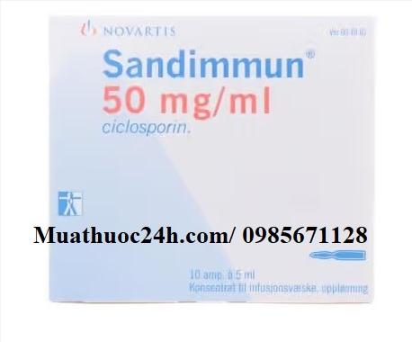 Thuốc Sandimmun 50mg/ml Ciclosporin giá bao nhiêu mua ở đâu?