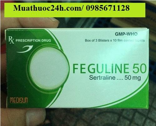 Thuốc Feguline Sertraline 50mg giá bao nhiêu mua ở đâu