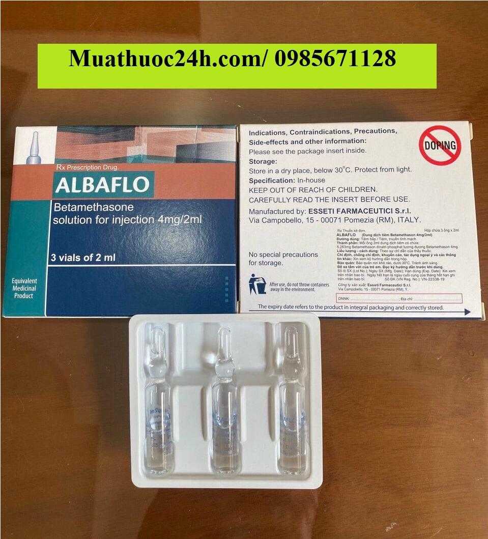 Thuốc Albaflo 4mg/2ml Betamethasone giá bao nhiêu mua ở đâu