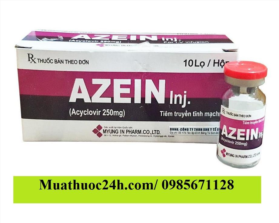 Thuốc Azein Inj 250mg Aciclovir giá bao nhiêu mua ở đâu