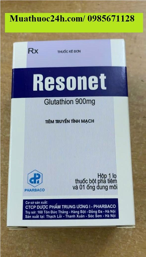 Thuốc Resonet Glutathion 900mg giá bao nhiêu mua ở đâu