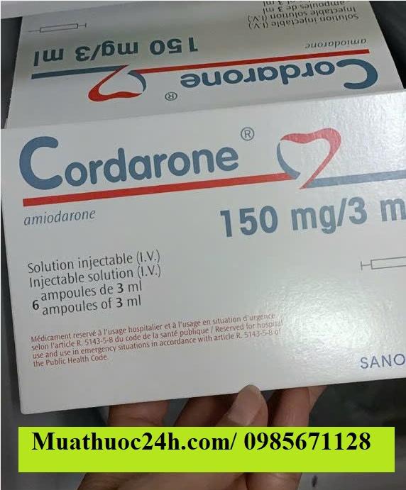 Thuốc Cordarone 150mg/3ml giá bao nhiêu mua ở đâu?