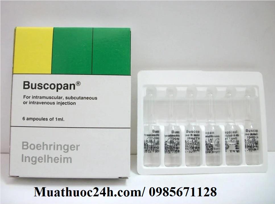 Thuốc Buscopan Hyoscin butylbromid 20mg/ml giá bao nhiêu mua ở đâu