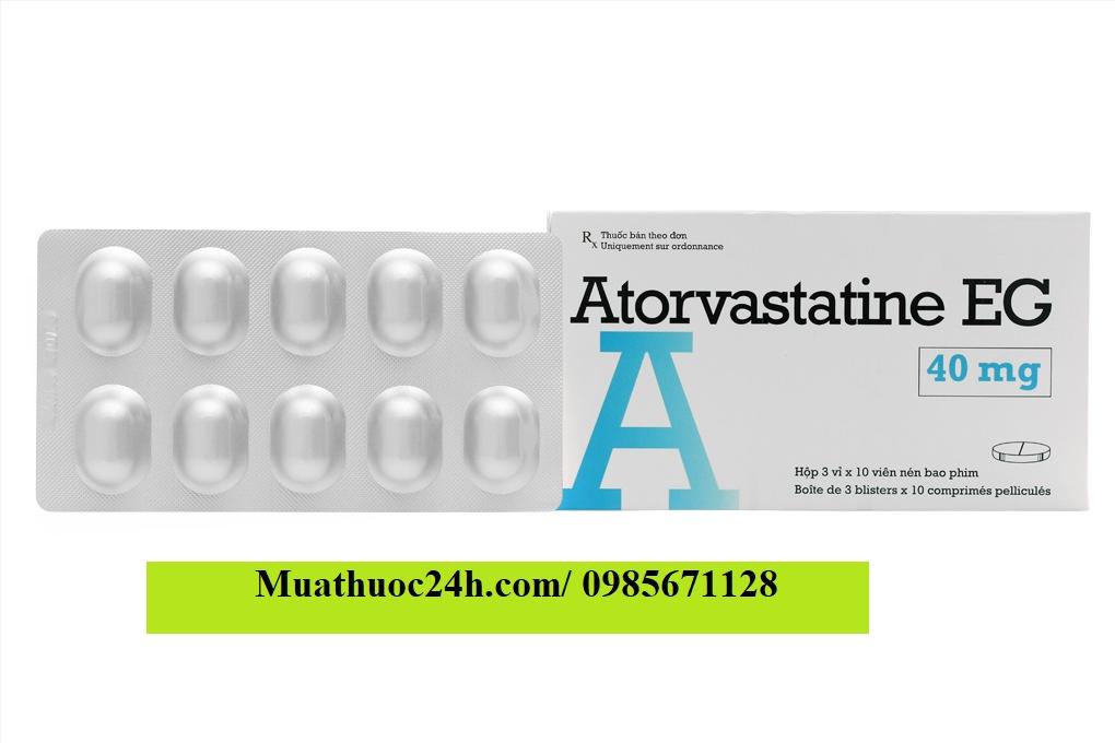 Thuốc Atorvastatine EG 40mg giá bao nhiêu mua ở đâu?