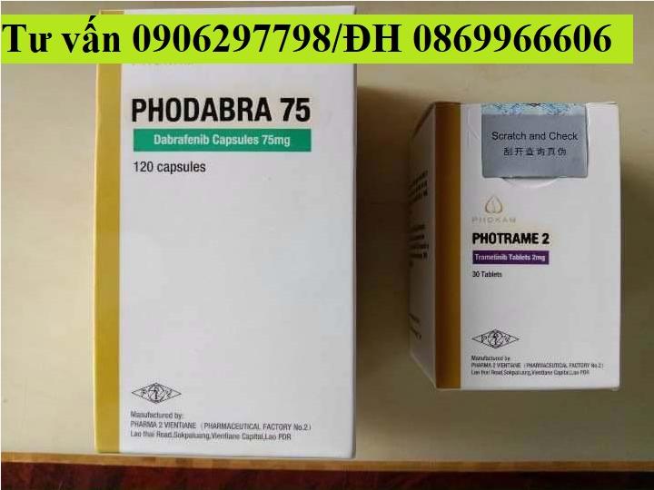 Thuốc Phodabra 75 Dabrafenib giá bao nhiêu mua ở đâu?