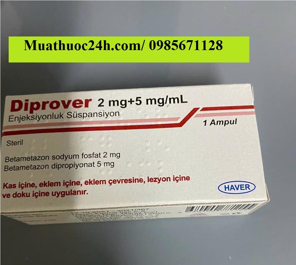 Thuốc Diprover 2 mg + 5 mg/Ml Betamethason giá bao nhiêu mua ở đâu?