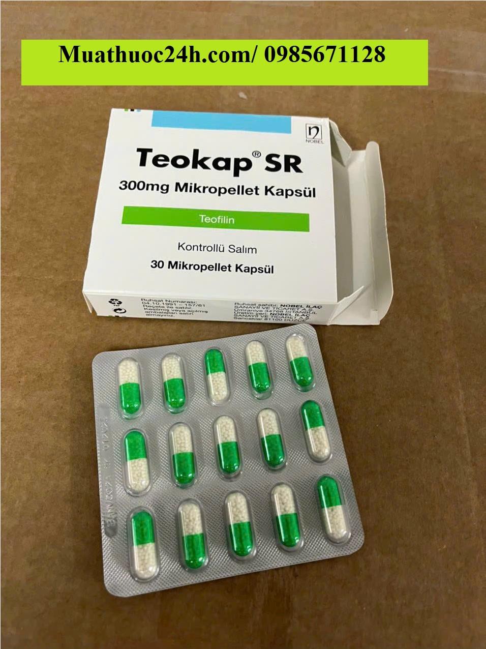 Thuốc Teokap SR 300mg Theophylline giá bao nhiêu mua ở đâu