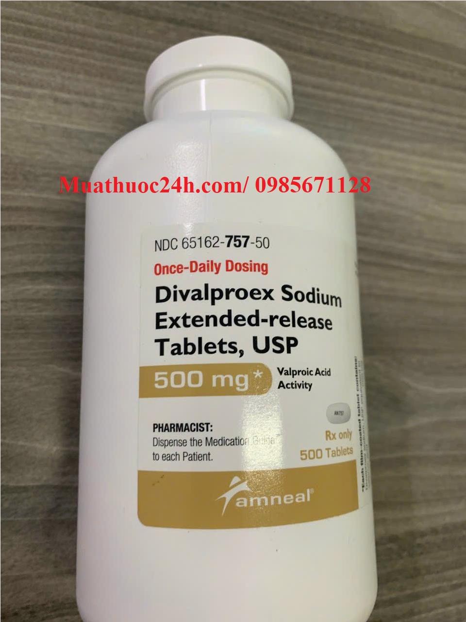 Thuốc Divalproex Sodium Extended Release 500mg giá bao nhiêu mua ở đâu?