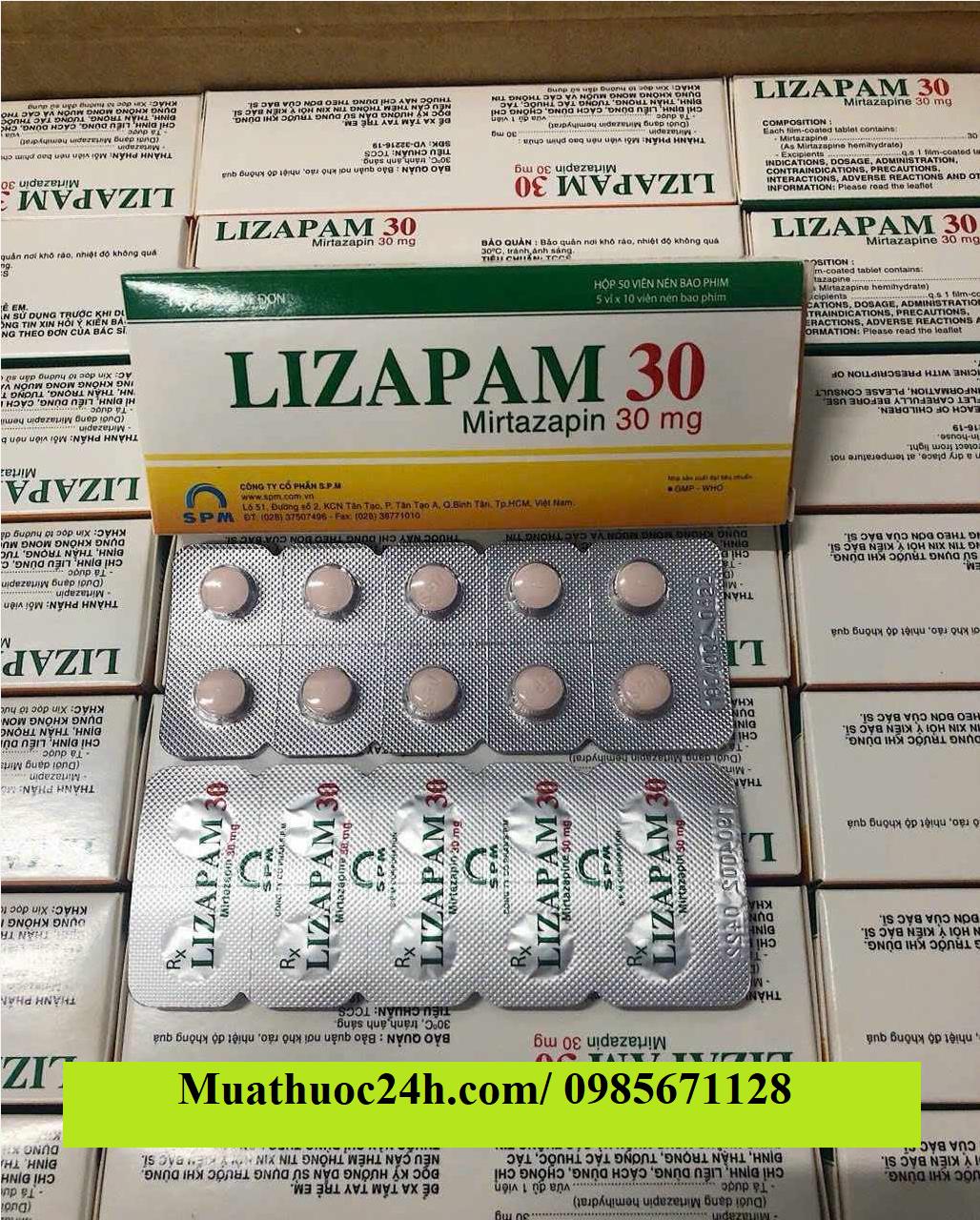 Thuốc Lizapam 30 Mirtazapine giá bao nhiêu mua ở đâu?
