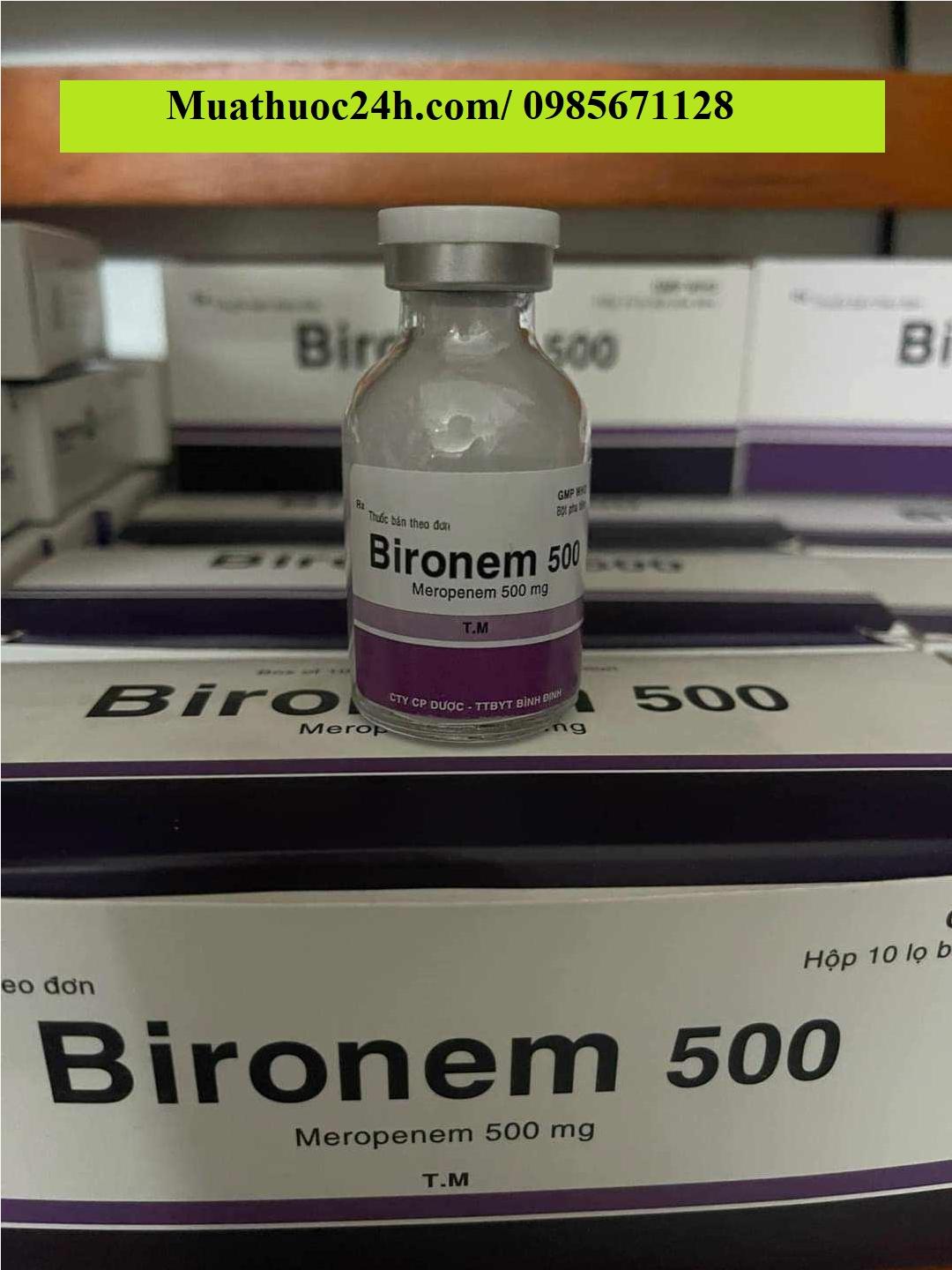 Thuốc Bironem 500 Meropenem giá bao nhiêu mua ở đâu