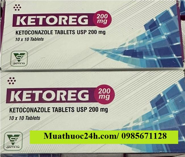 Thuốc Ketoreg 200mg Ketoconazole giá bao nhiêu mua ở đâu?