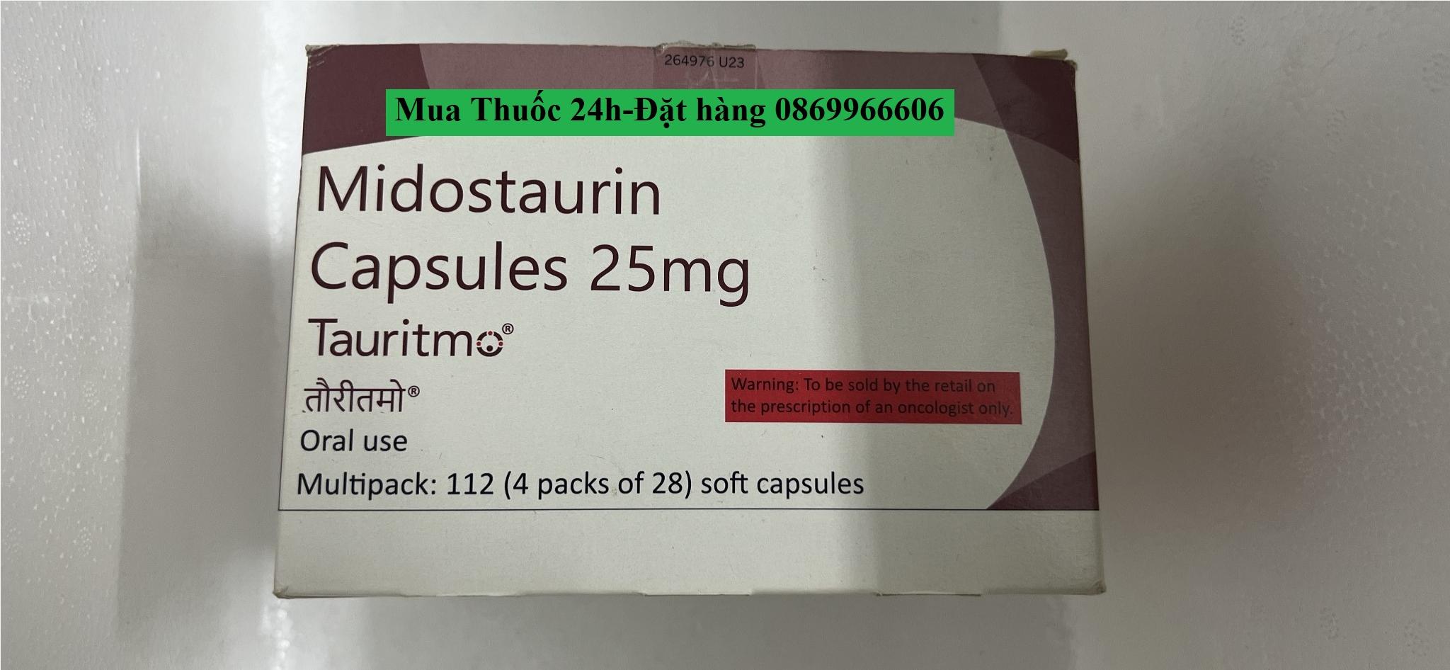 Thuốc Tauritmo Midostaurin 25mg giá bao nhiêu mua ở đâu?