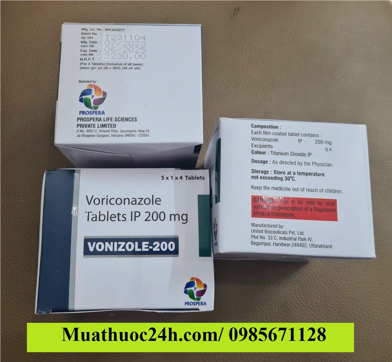 Thuốc Vonizole 200 Voriconazole giá bao nhiêu mua ở đâu?