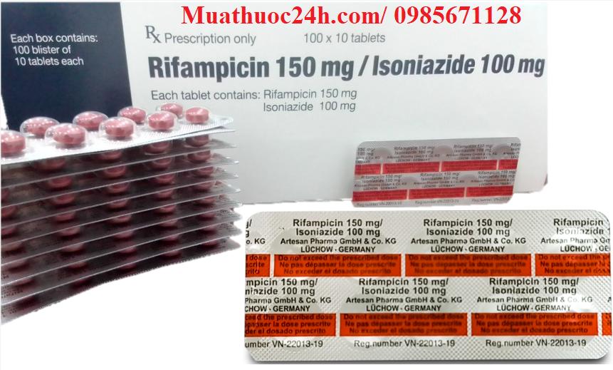Thuốc Rifampicin 150mg/ Isoniazide 100mg giá bao nhiêu mua ở đâu?