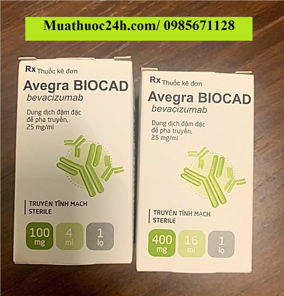 Thuốc Avegra Biocad 100mg/4ml Bevacizumab giá bao nhiêu mua ở đâu