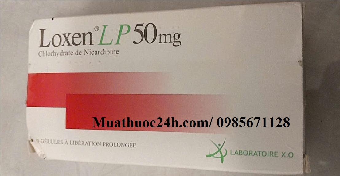 Thuốc Loxen LP 50mg Nicardipine chlorhydrate giá bao nhiêu mua ở đâu