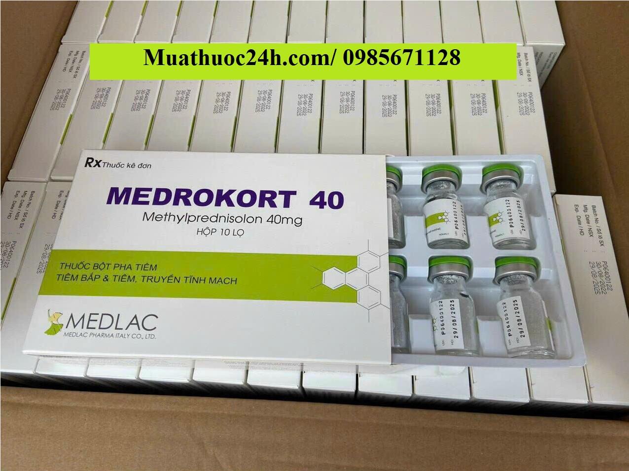 Thuốc Medrokort Methylprednisolon 40mg giá bao nhiêu mua ở đâu
