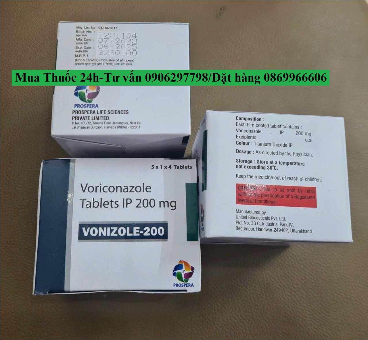Thuốc Vonizole 200 Voriconazole giá bao nhiêu mua ở đâu?