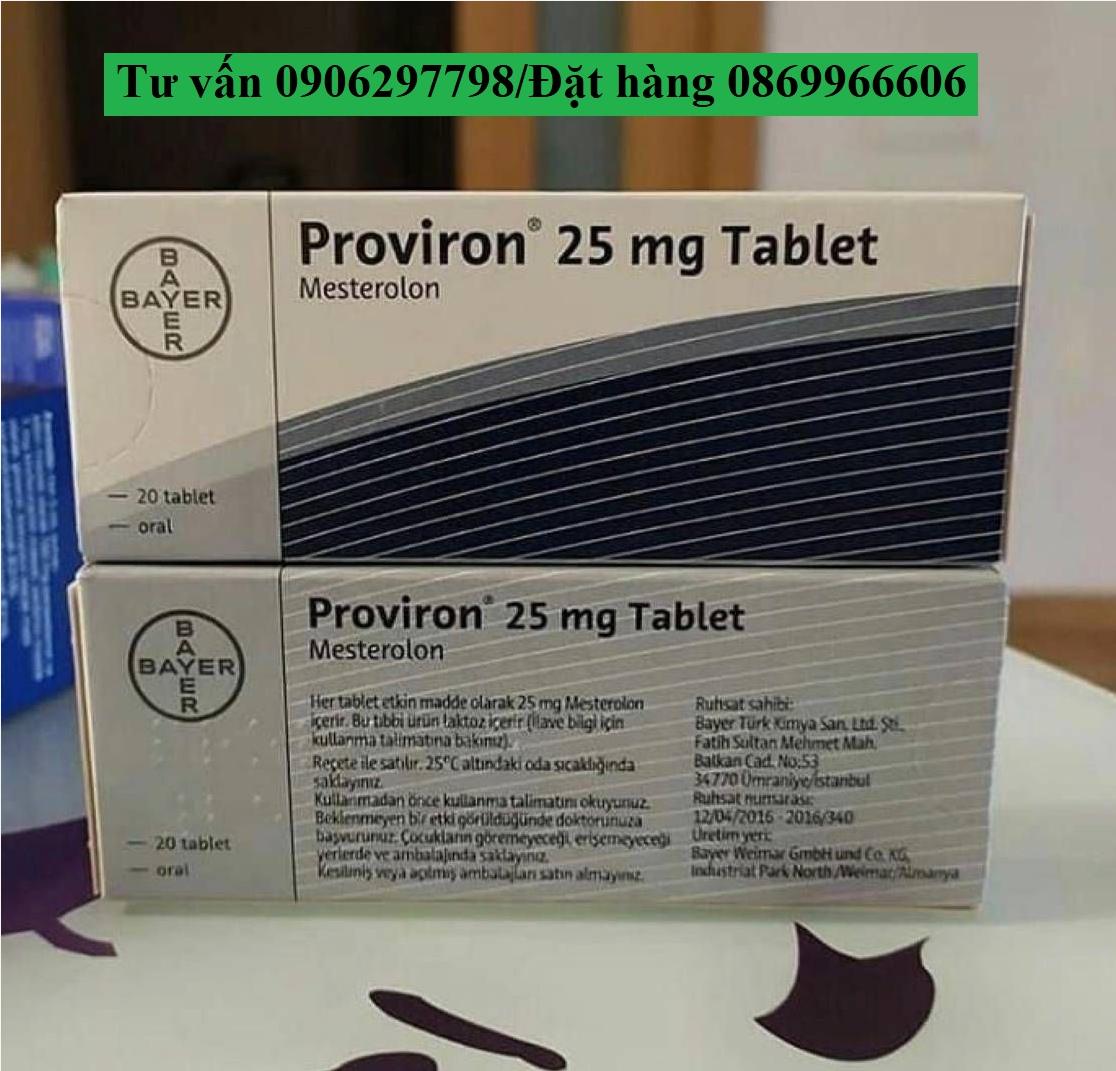 Thuốc Proviron Mesterolone 25mg giá bao nhiêu mua ở đâu?