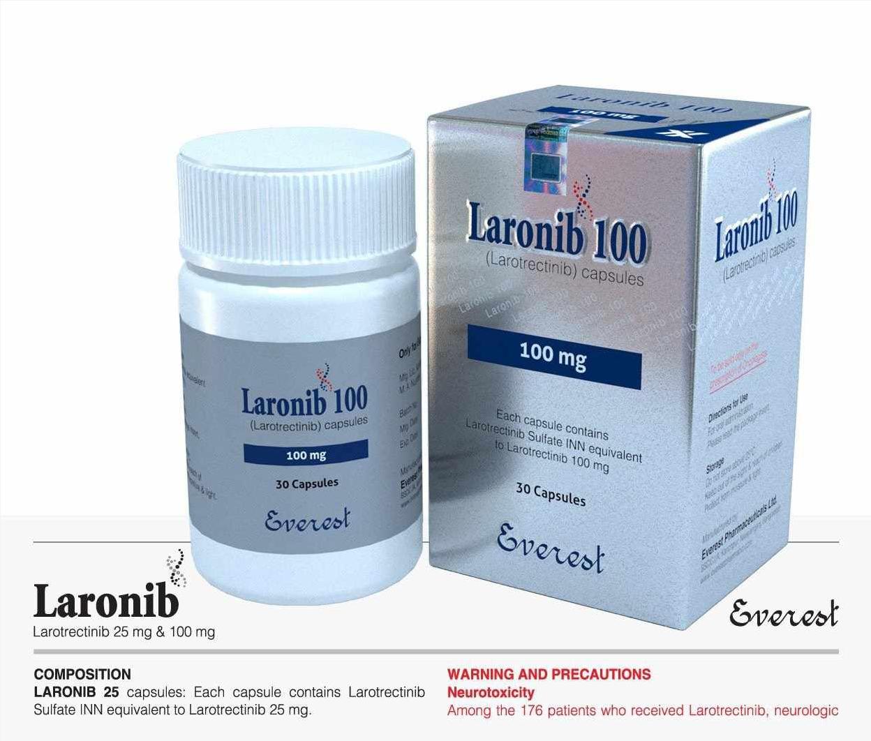 Thuốc Laronib 100 Larotrectinib giá bao nhiêu mua ở đâu?