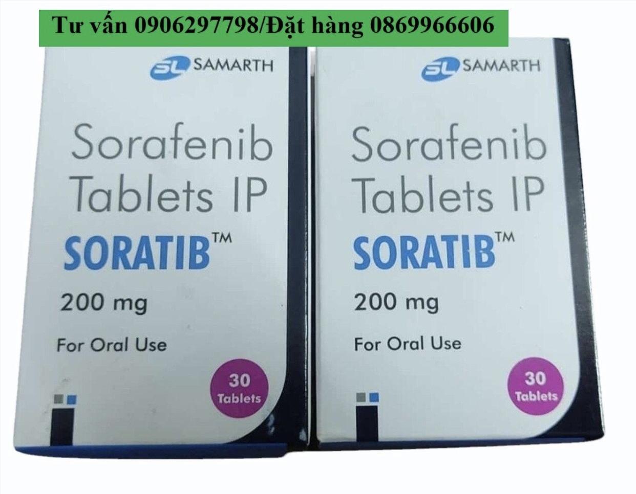 Thuốc Soratib (Sorafenib 200mg) giá bao nhiêu mua ở đâu?