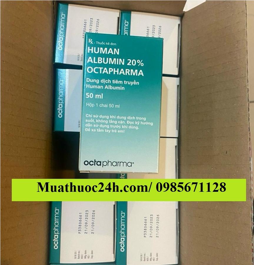 Thuốc Human Albumin Octapharma 20% giá bao nhiêu mua ở đâu?
