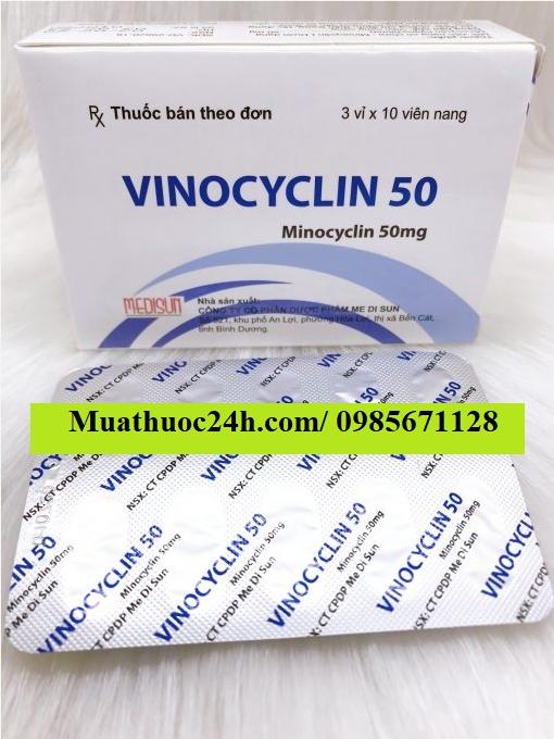 Thuốc Vinocyclin 100 Minocyclin giá bao nhiêu mua ở đâu?
