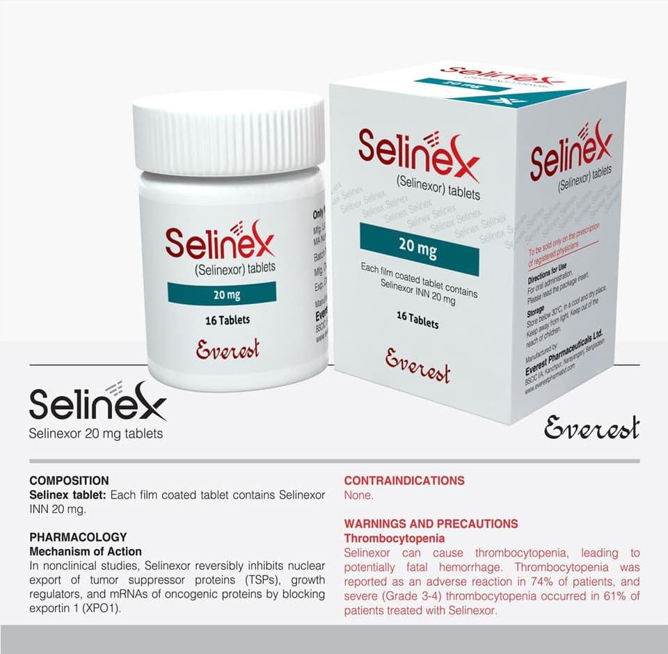 Thuốc Selinex Selinexor 15mg giá bao nhiêu mua ở đâu?