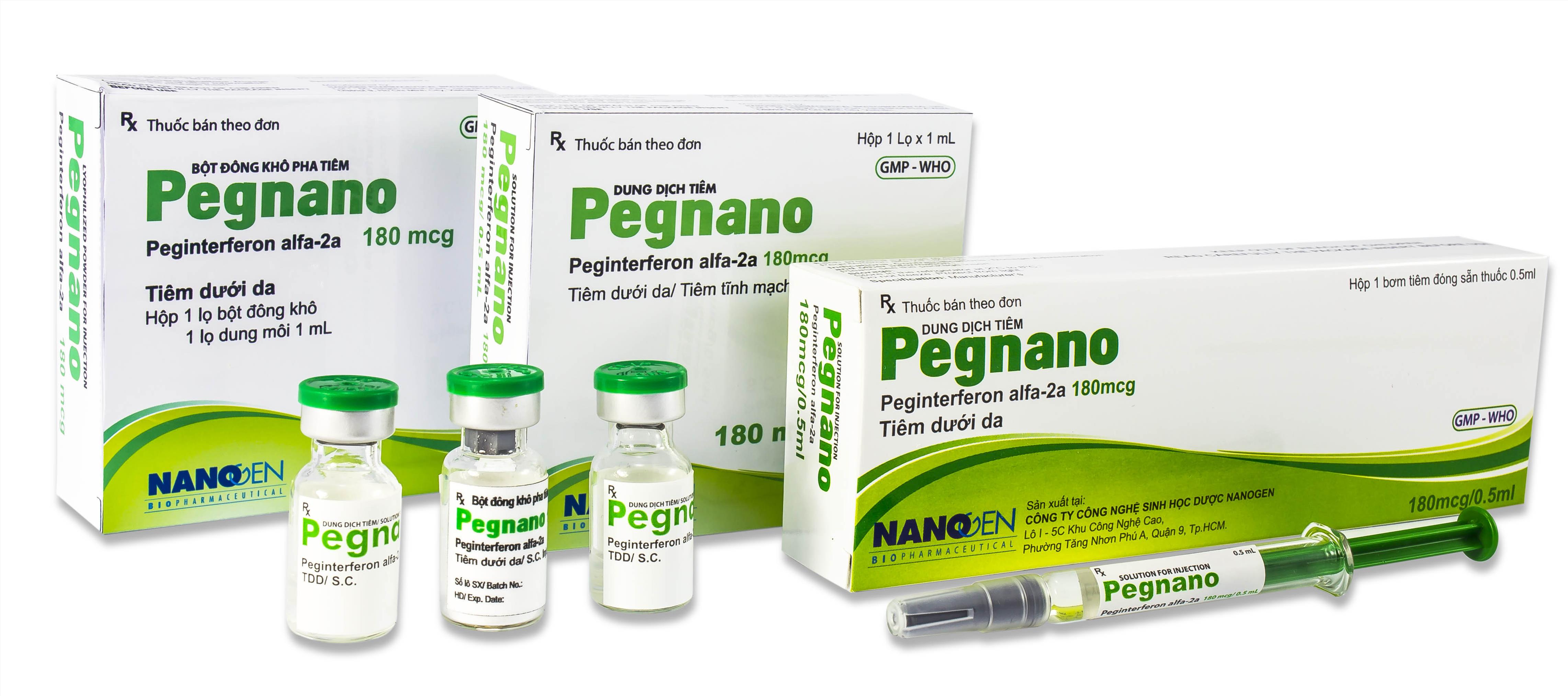 Thuốc Pegnano Peginterferon alfa -2a 180mcg giá bao nhiêu mua ở đâu?