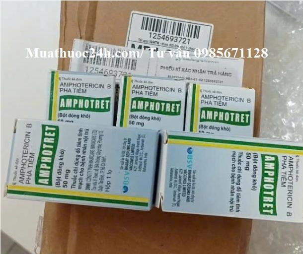 Thuốc Amphotret 50mg giá bao nhiêu mua ở đâu?